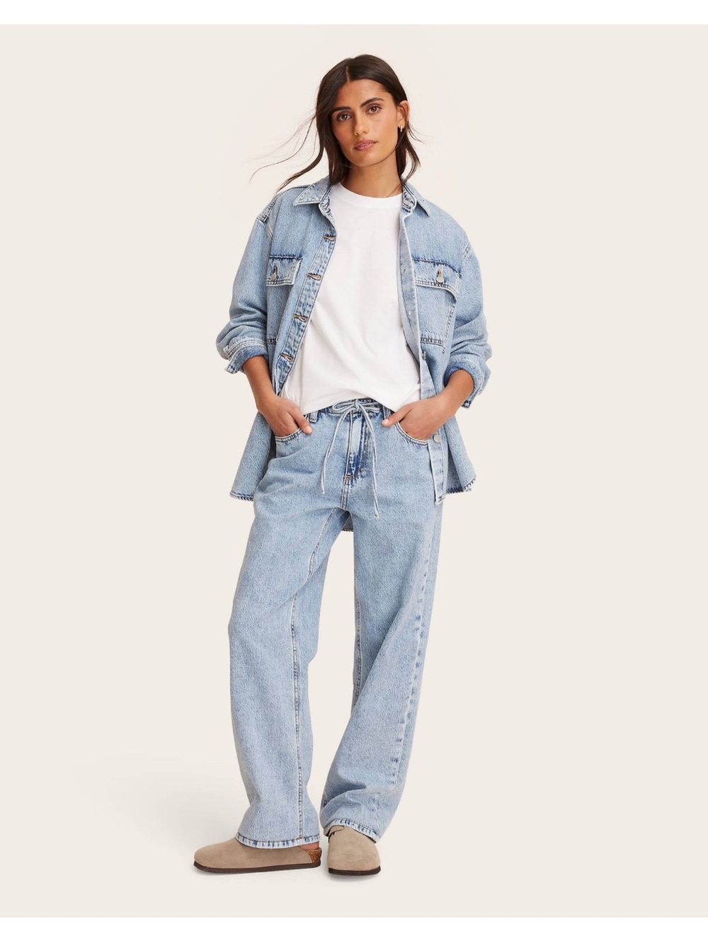 NWT Parke x Target light wash baggy jeans size 4